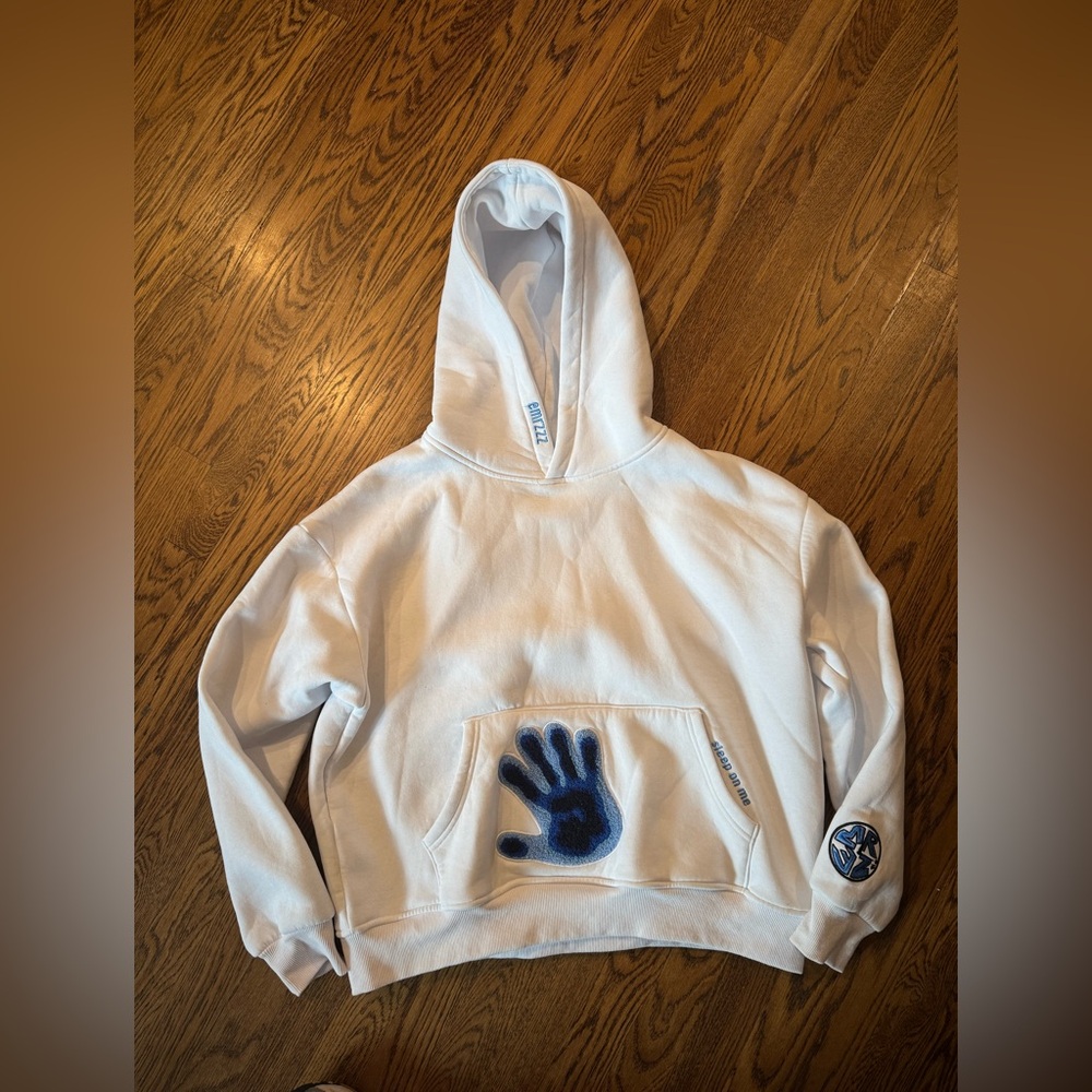 EMRZZZ Thermal Hoodie White/Blue